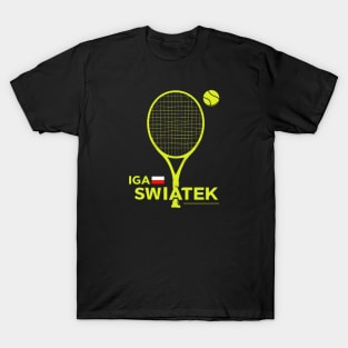 IGA SWIATEK, tennis player, Poland T-Shirt